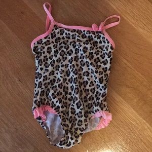 3t girls leopard bathing suit